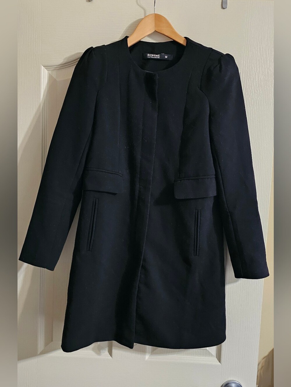ROMWE Medium Business Casual Long Jacket